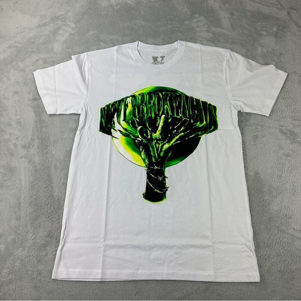 Vlone x Never Broke Again Slime White T-Shirt Medium